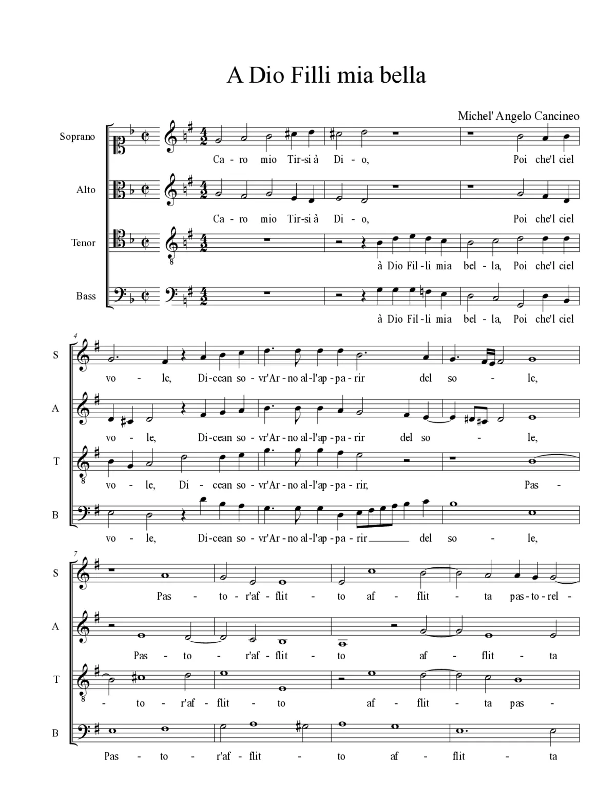 A Dio Filli mia bella - Page 1