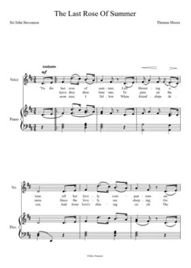 The Last Rose of Summer Op.173