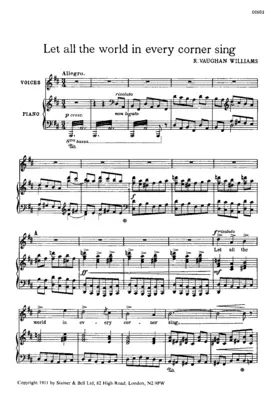 Let all the World in Every Corner Sing