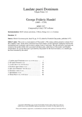 Laudate pueri Dominum in D