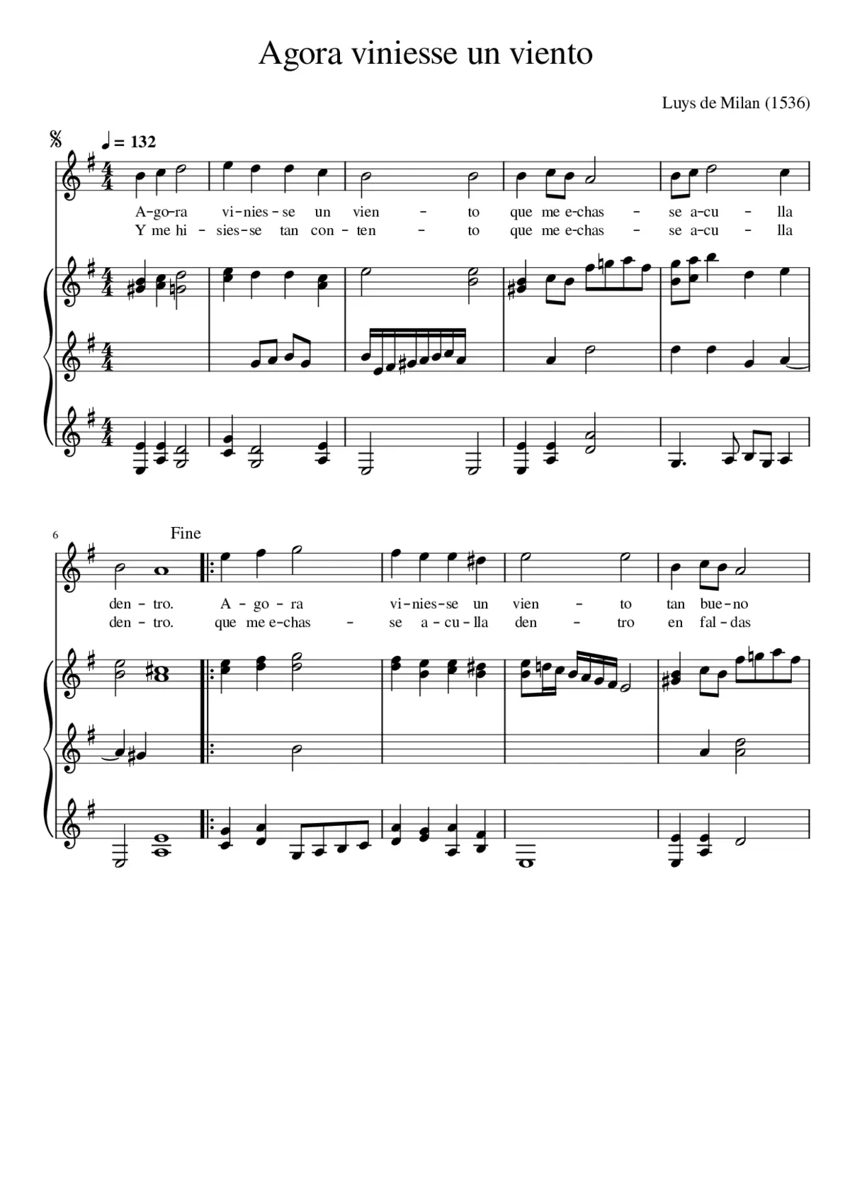 Agora viniesse un viento - Page 1