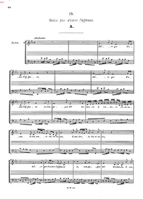 Dolc' è pur d'amor l'affanno