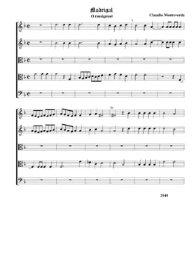 O rossignuol ch’in queste verdi fronde