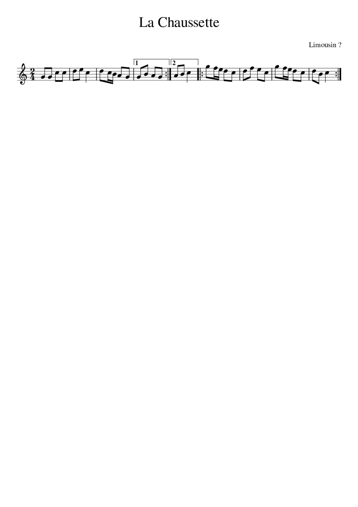 La Chaussette - Page 1