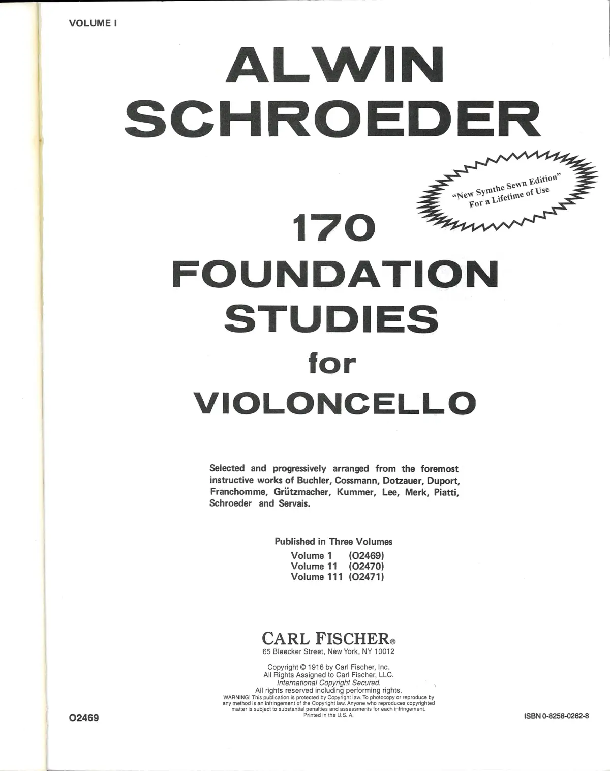 170 Foundation Studies for Violoncello - Page 1