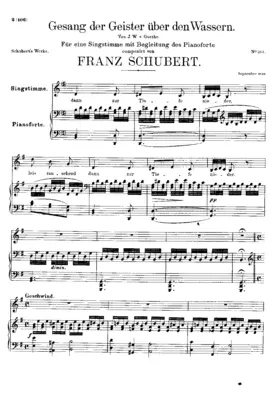 Gesang der Geister über den Wassern, D.484