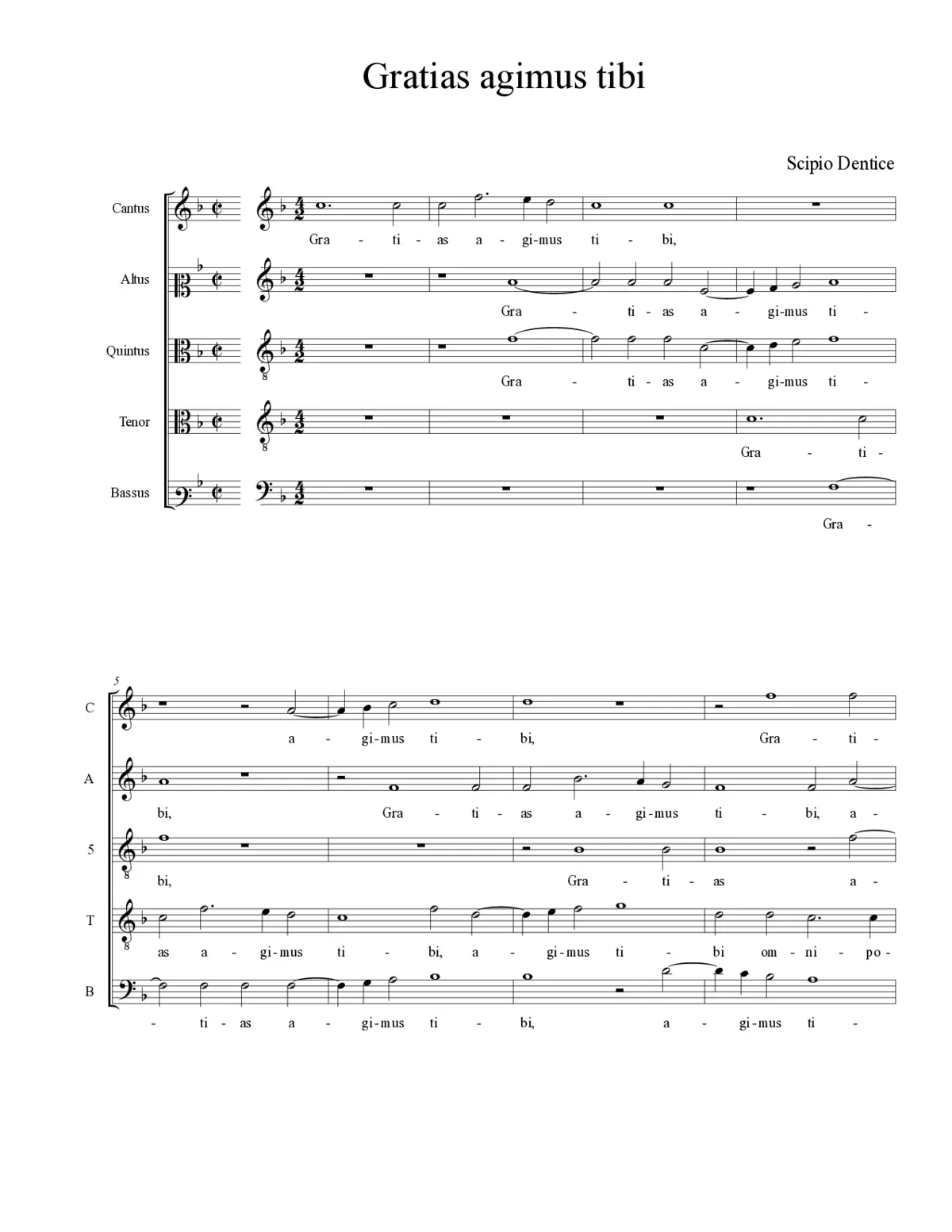 Gratias agimus tibi - Page 1