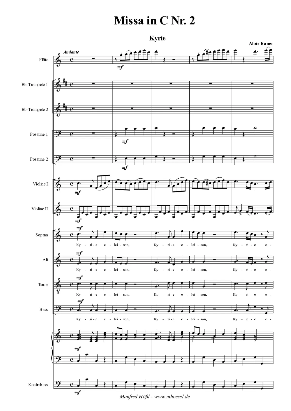 Missa in C Nr. 2 - Page 1