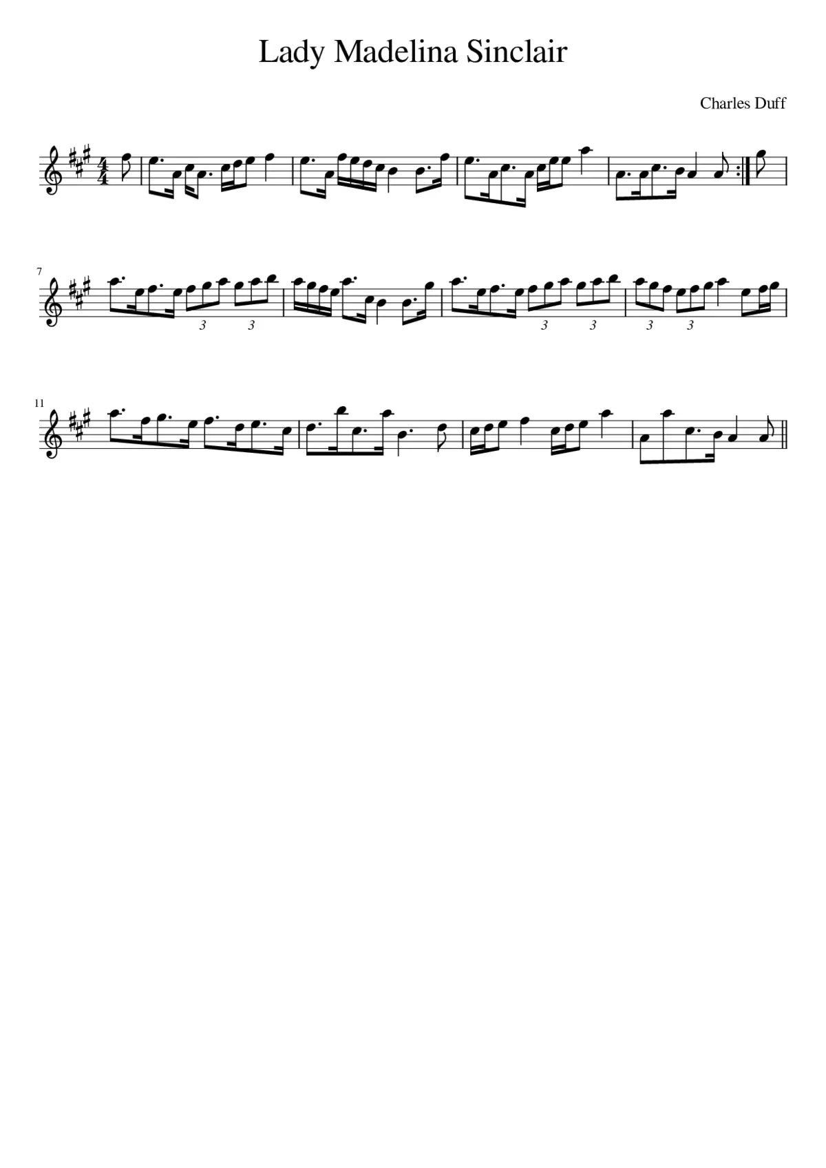 Lady Madelina Sinclair - Page 1