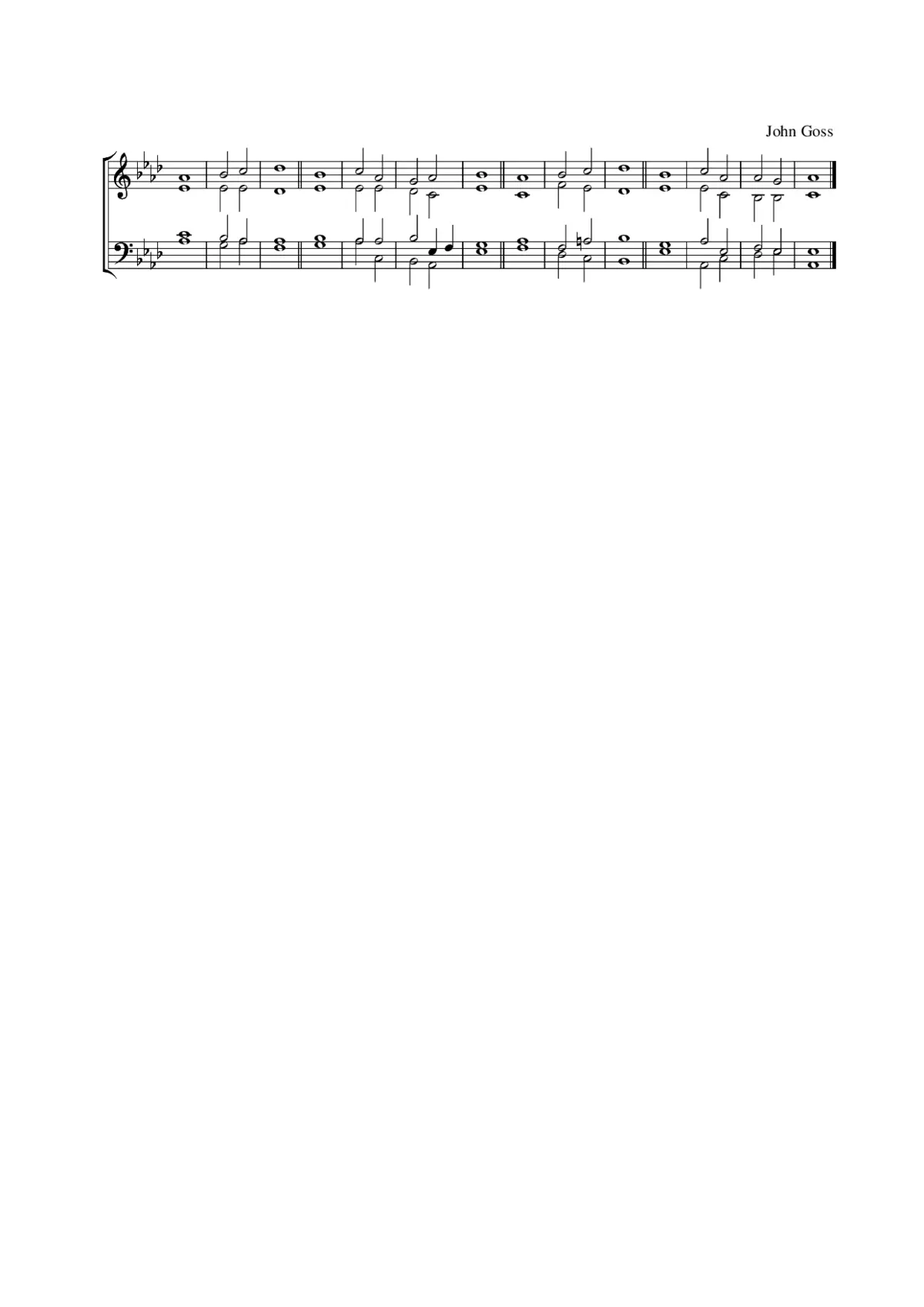 Double chant in A-flat major - Page 1