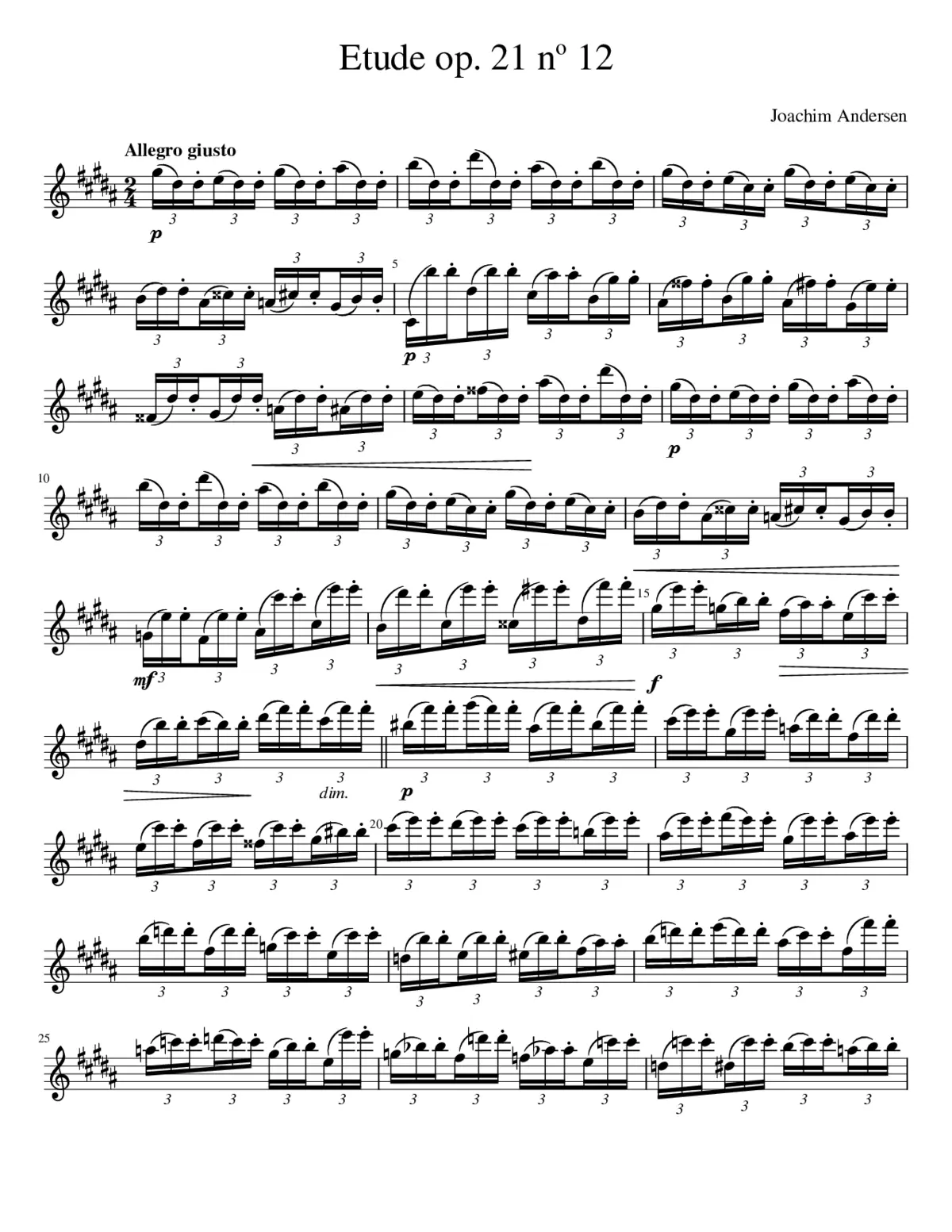 24 Studien op. 21 - Page 1