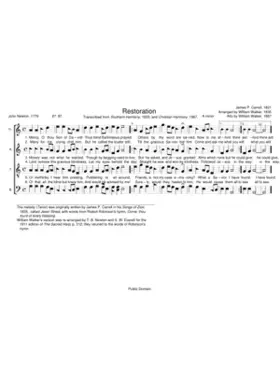 Restoration - James P. Carrell