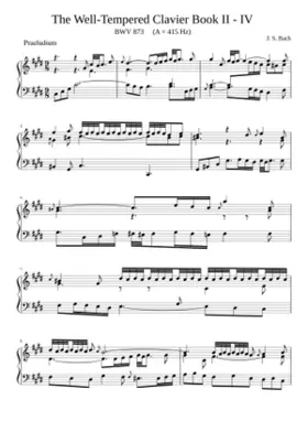 Prelude and Fugue in C-sharp minor BWV 873