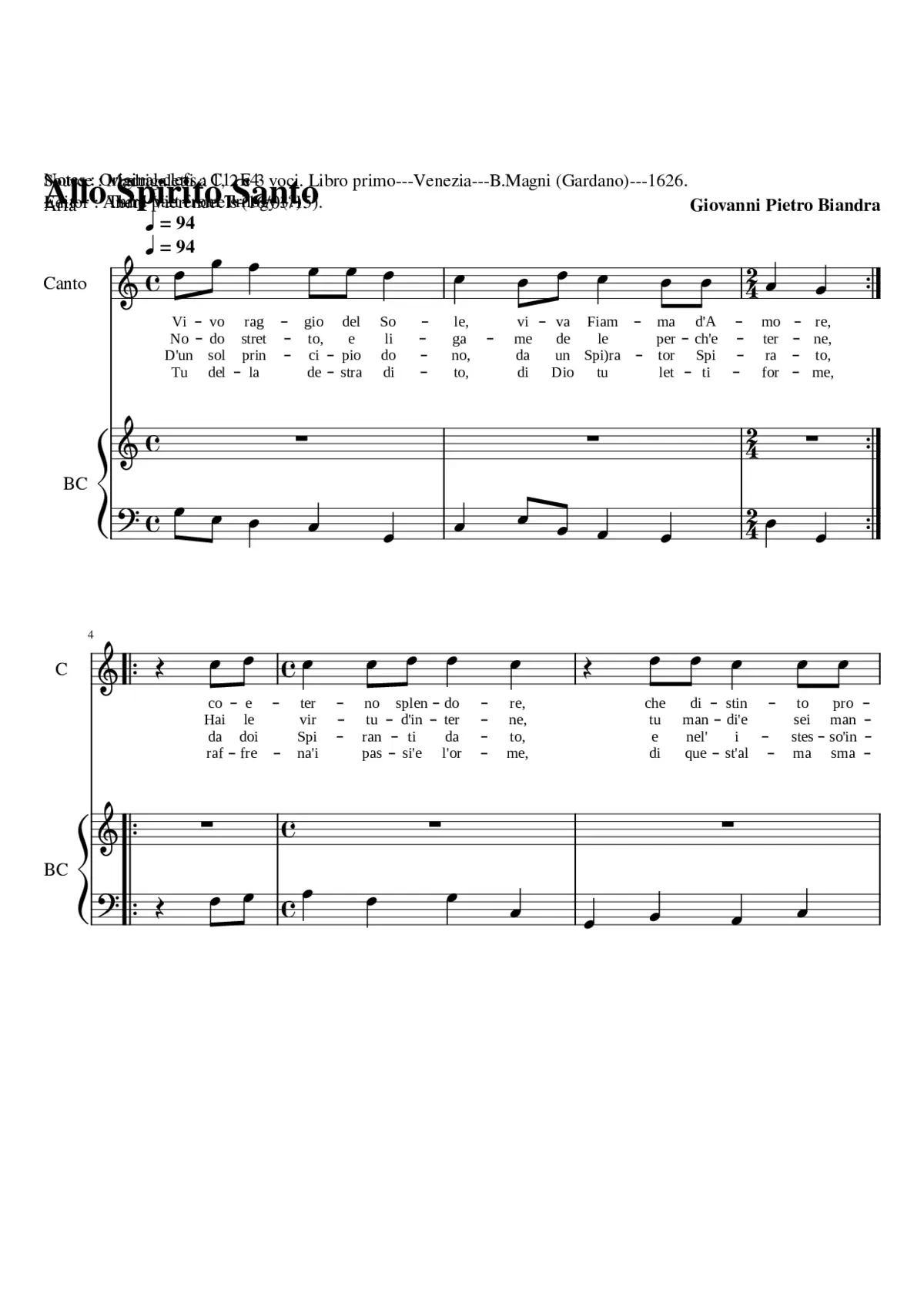 Vivo raggio del Sole - Page 1