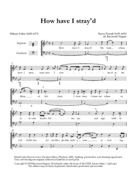 How have I stray'd, Z 188