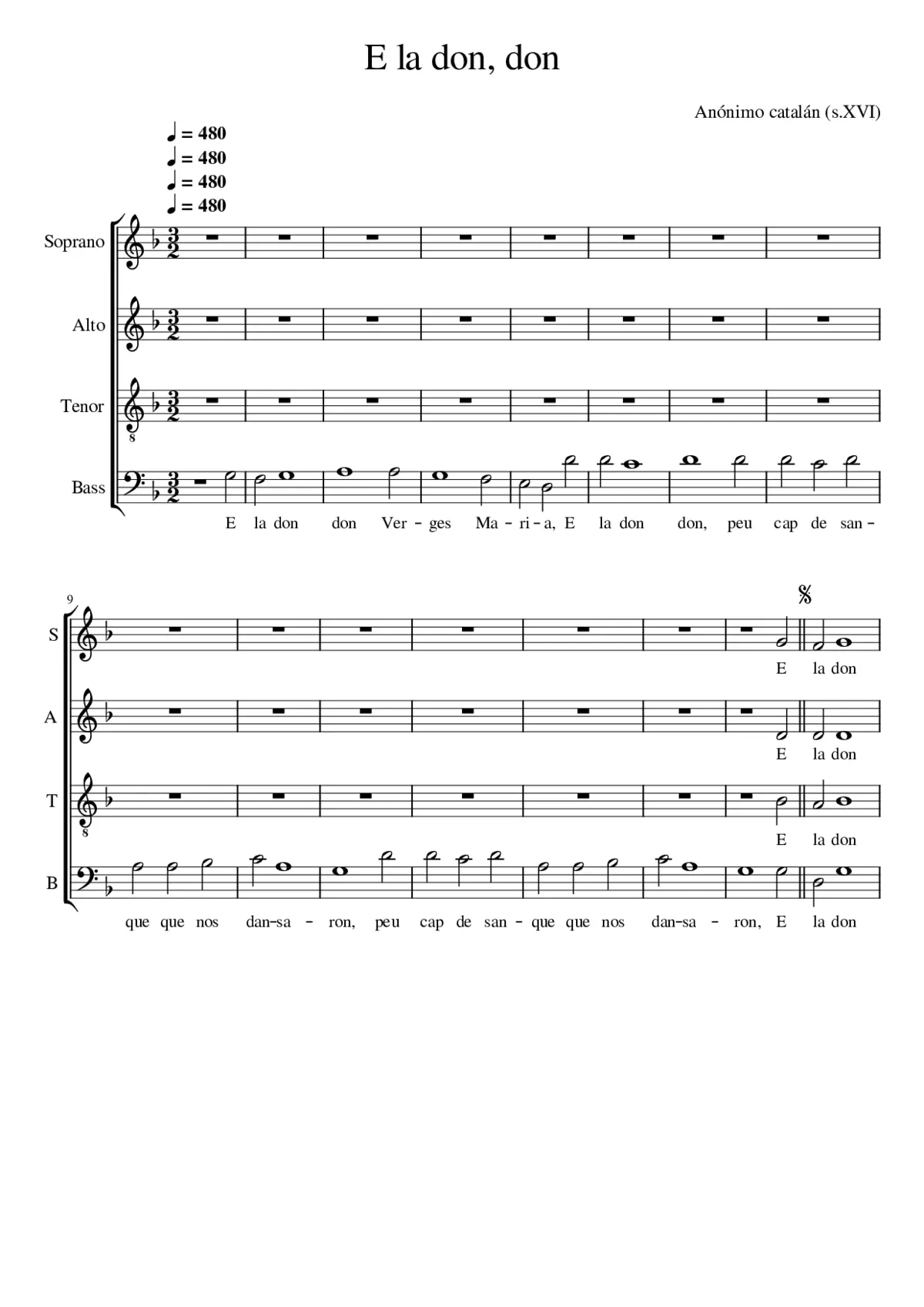 E la don don Verges Maria - Page 1