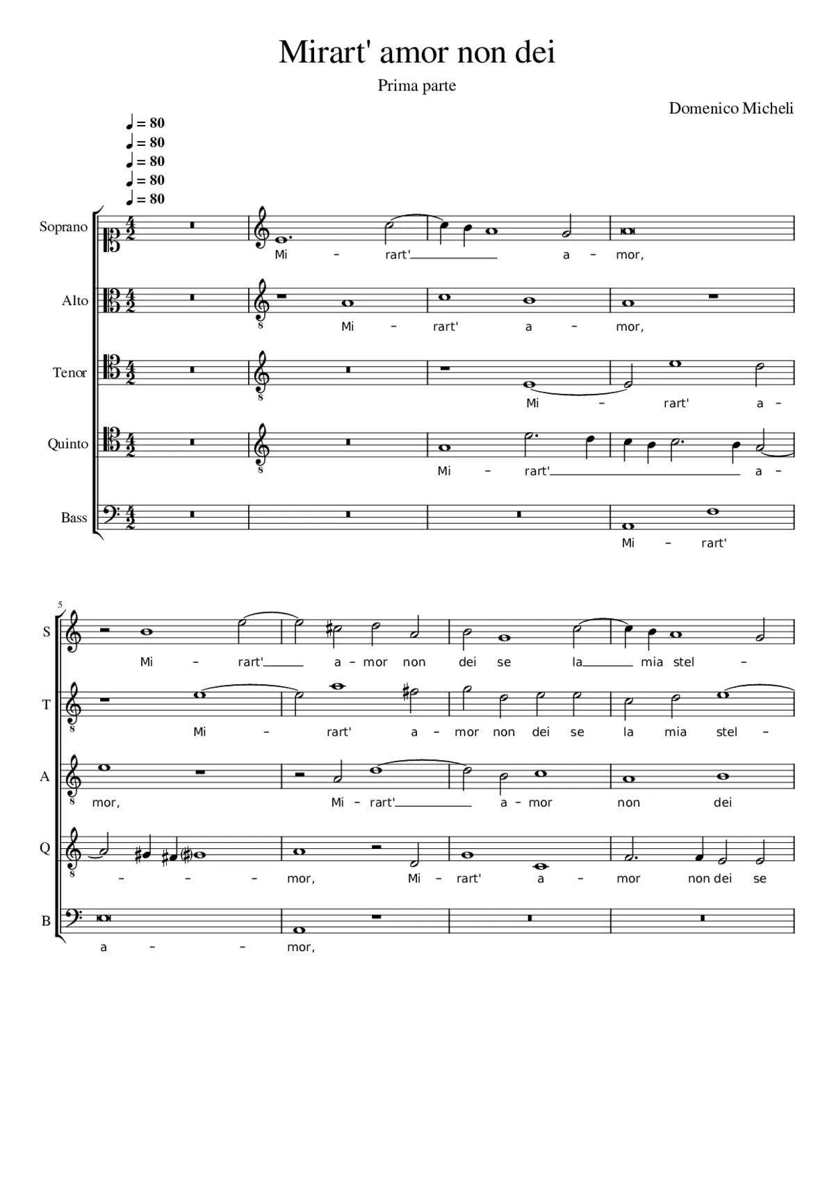 Mirart' amor non dei - Page 1