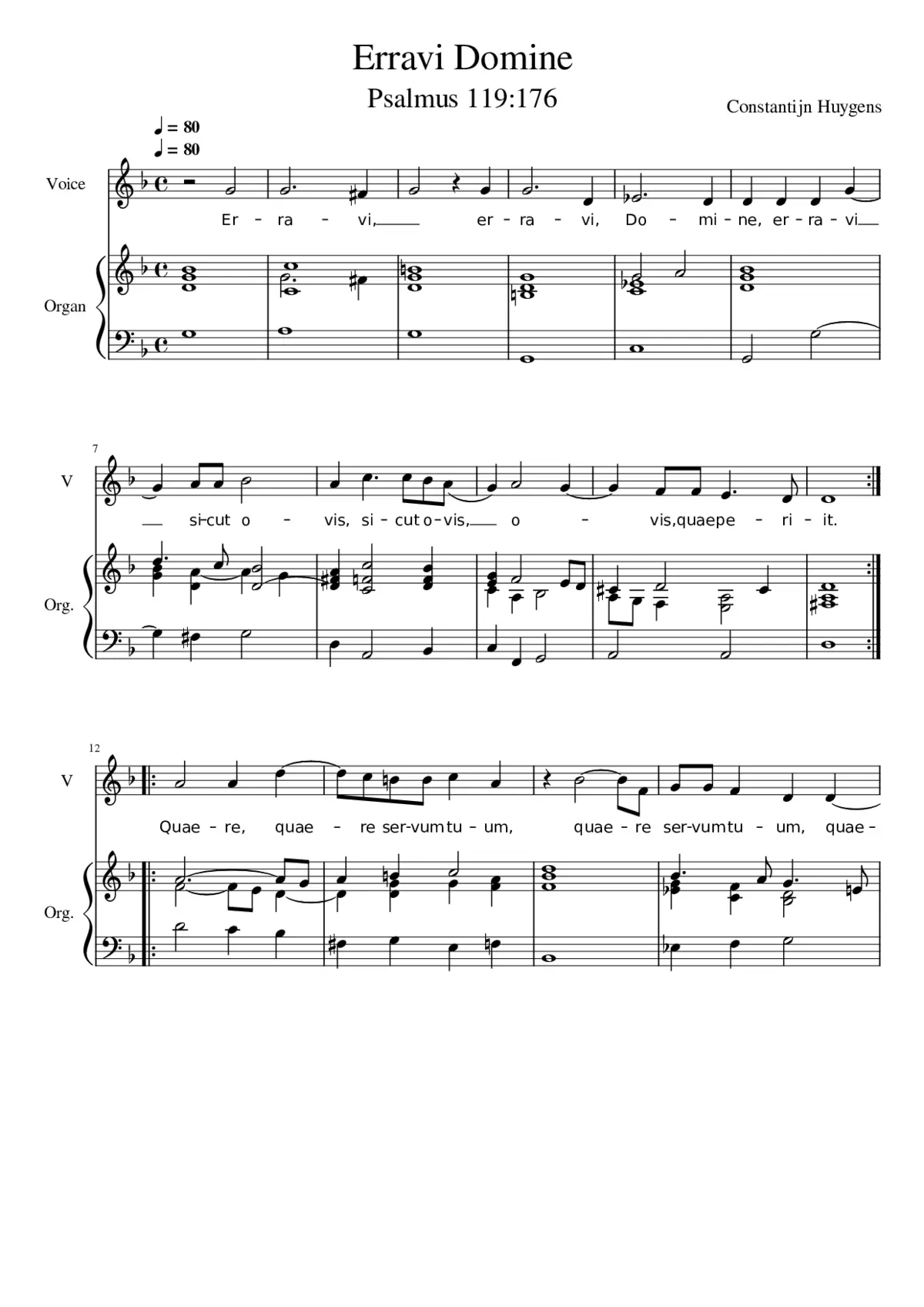 Erravi Domine - Page 1