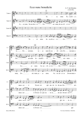 Ecce nunc benedicite