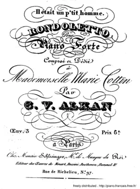 Il était un p'tit homme, rondoletto in A