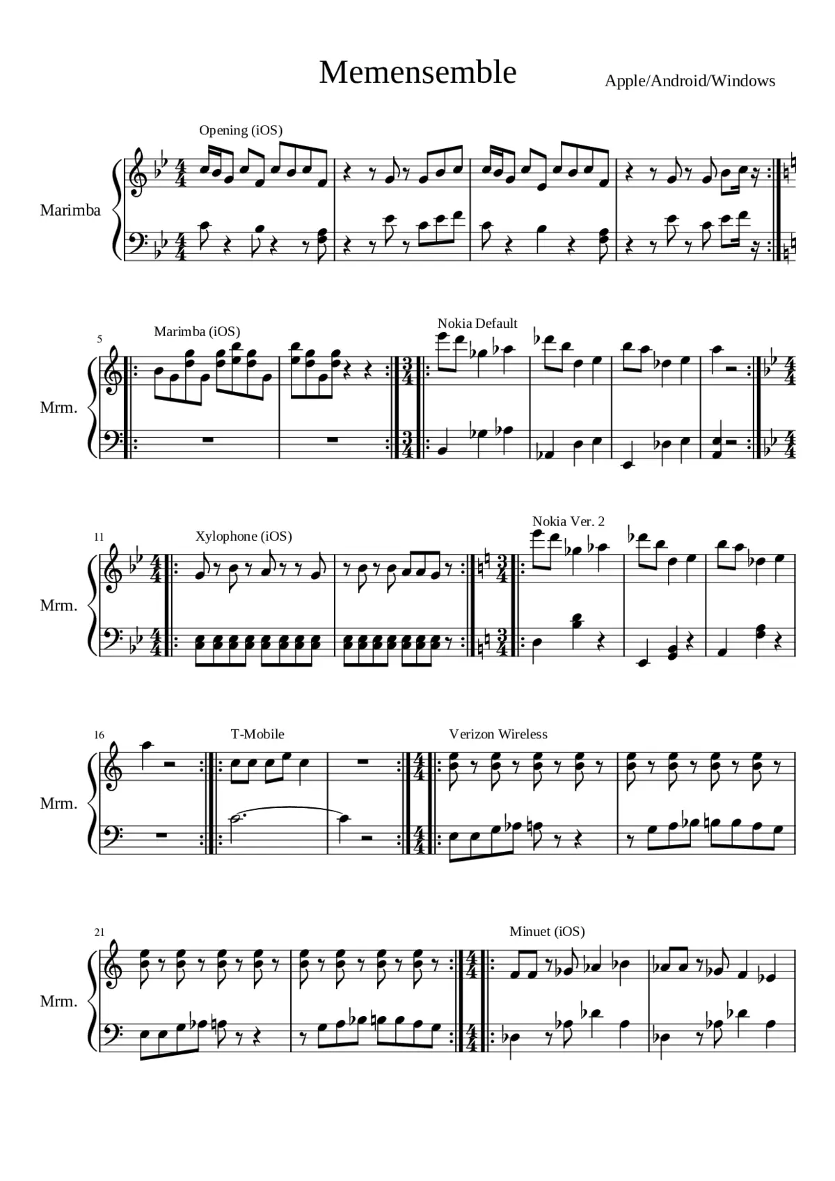 Medley - Page 1