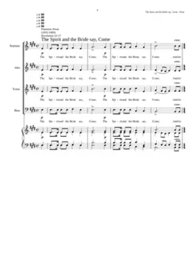 The Spirit and the bride say come