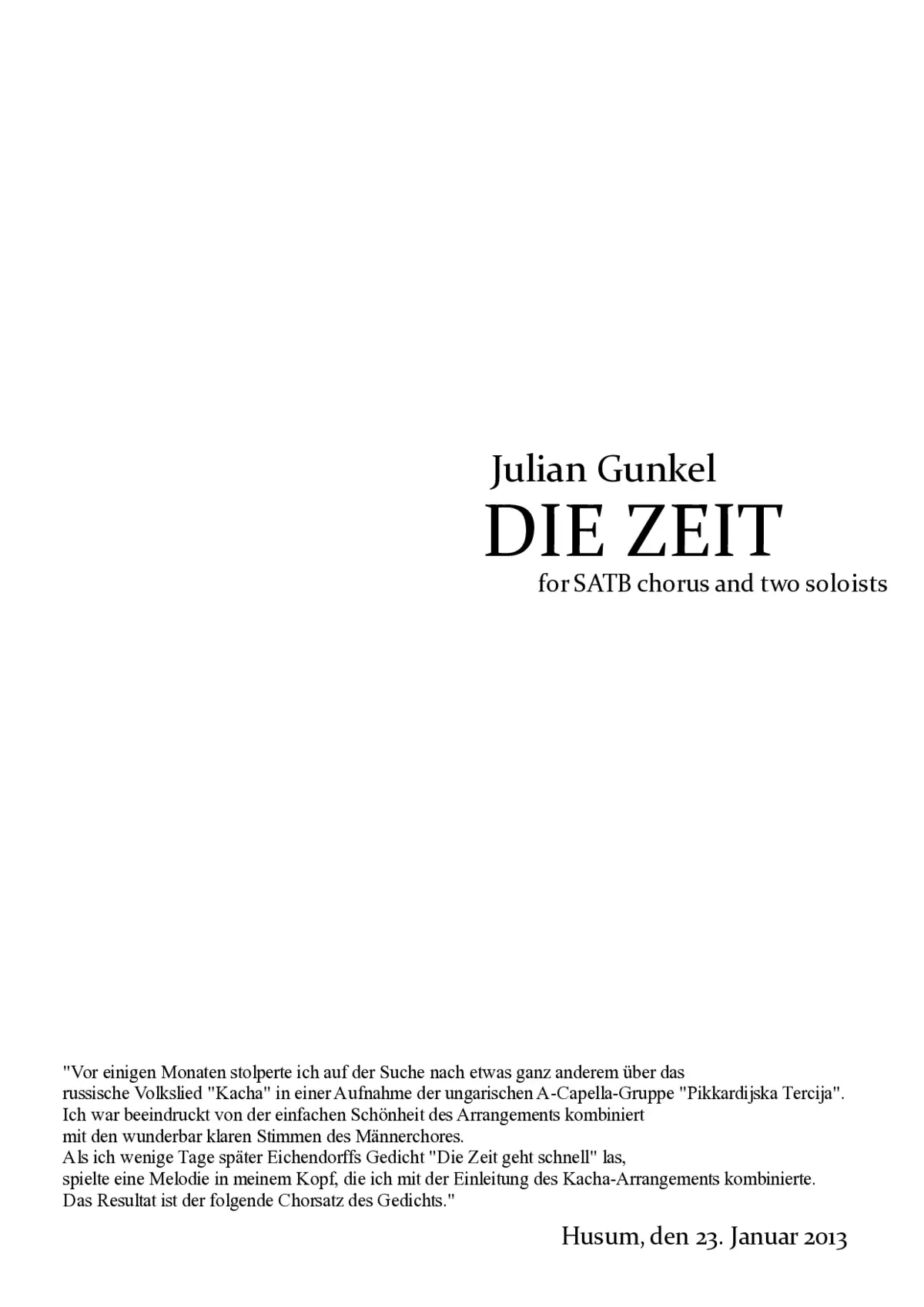 Die Zeit - Page 1