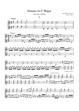 6 Sonatas for 2 Violins Op.3