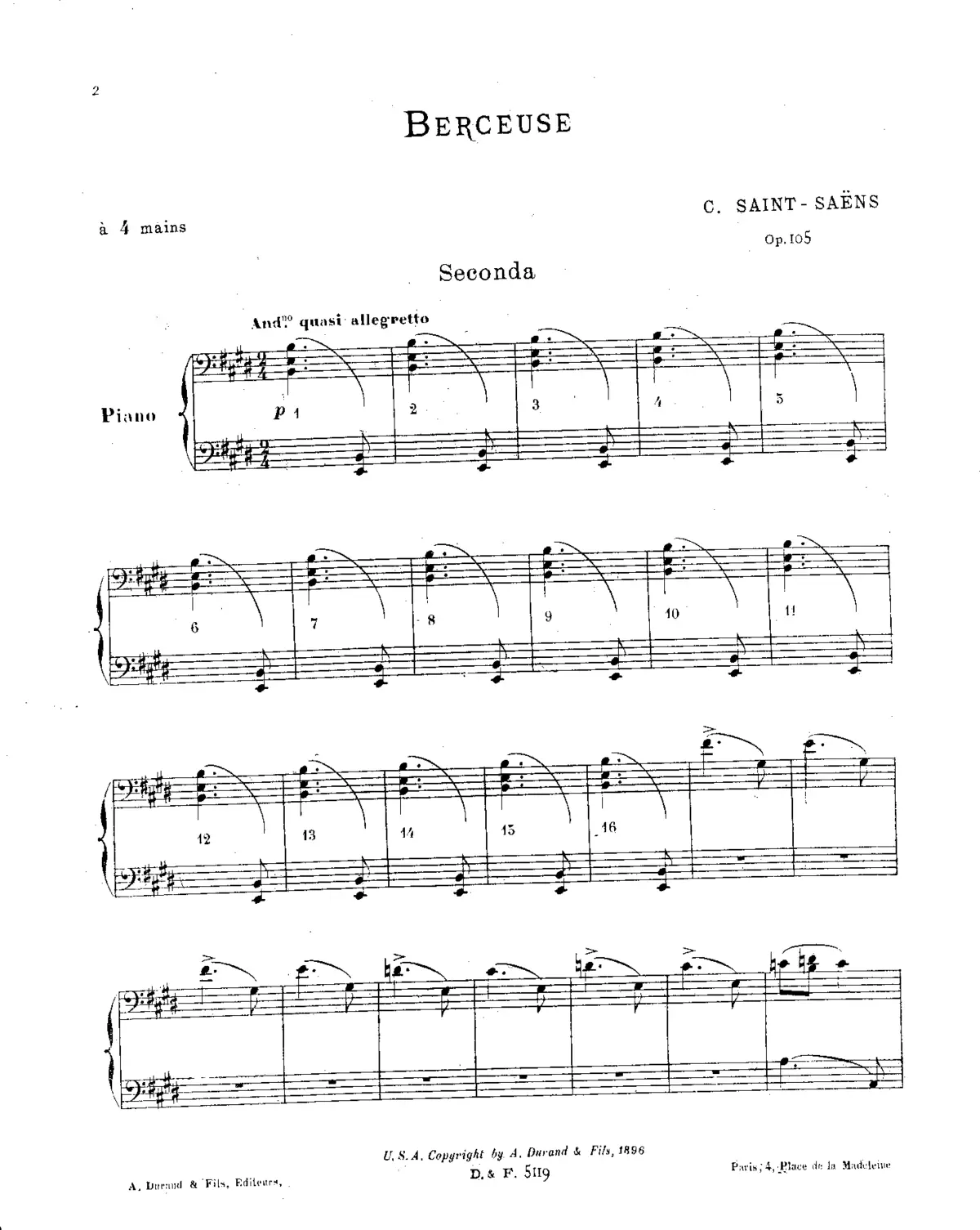 Berceuse - Page 1