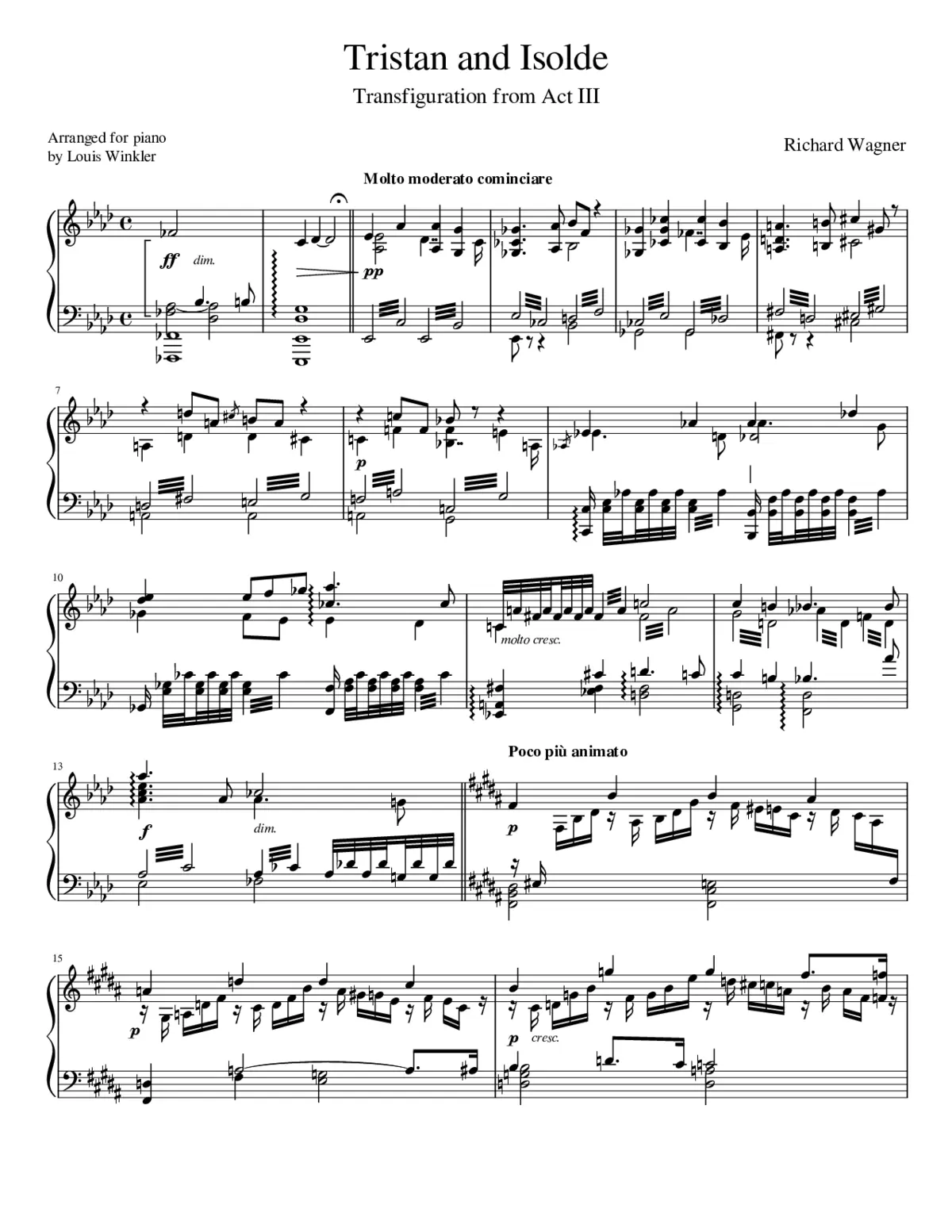 Tristan und Isolde WWV 90 - Page 1