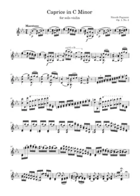 24 Caprices for Solo Violin Op.1