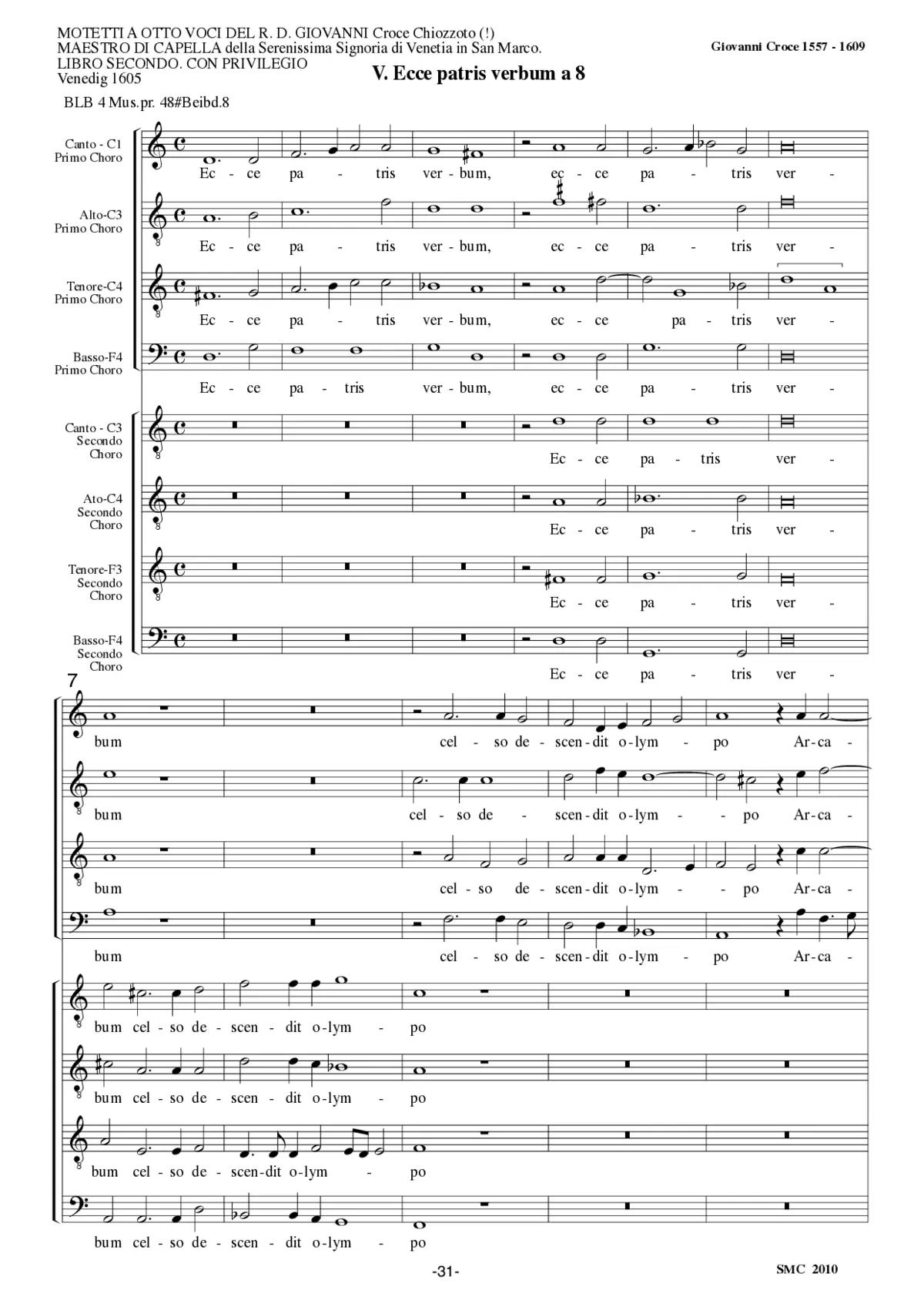 Ecce Patris verbum - Page 1