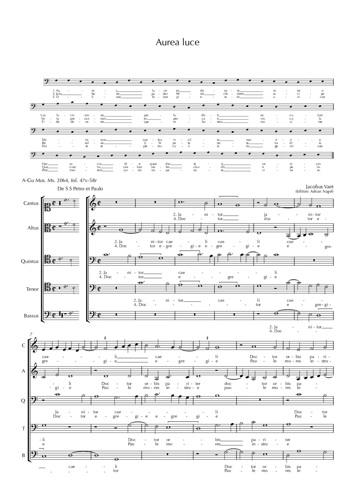 Aurea luce - Page 1