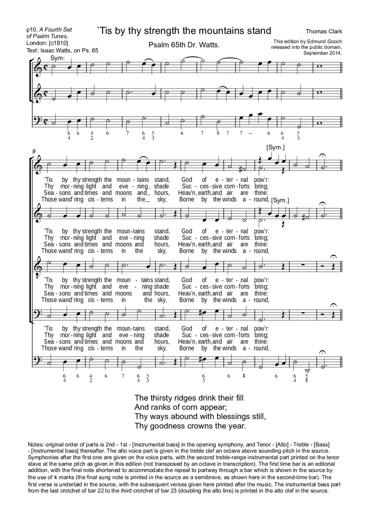 'Tis by thy strength the mountains stand - Page 1