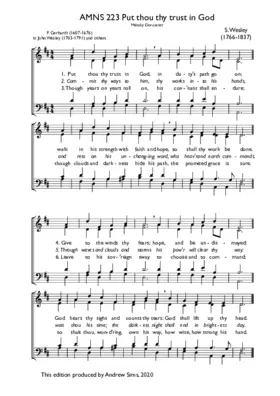 Put thou thy trust in God
