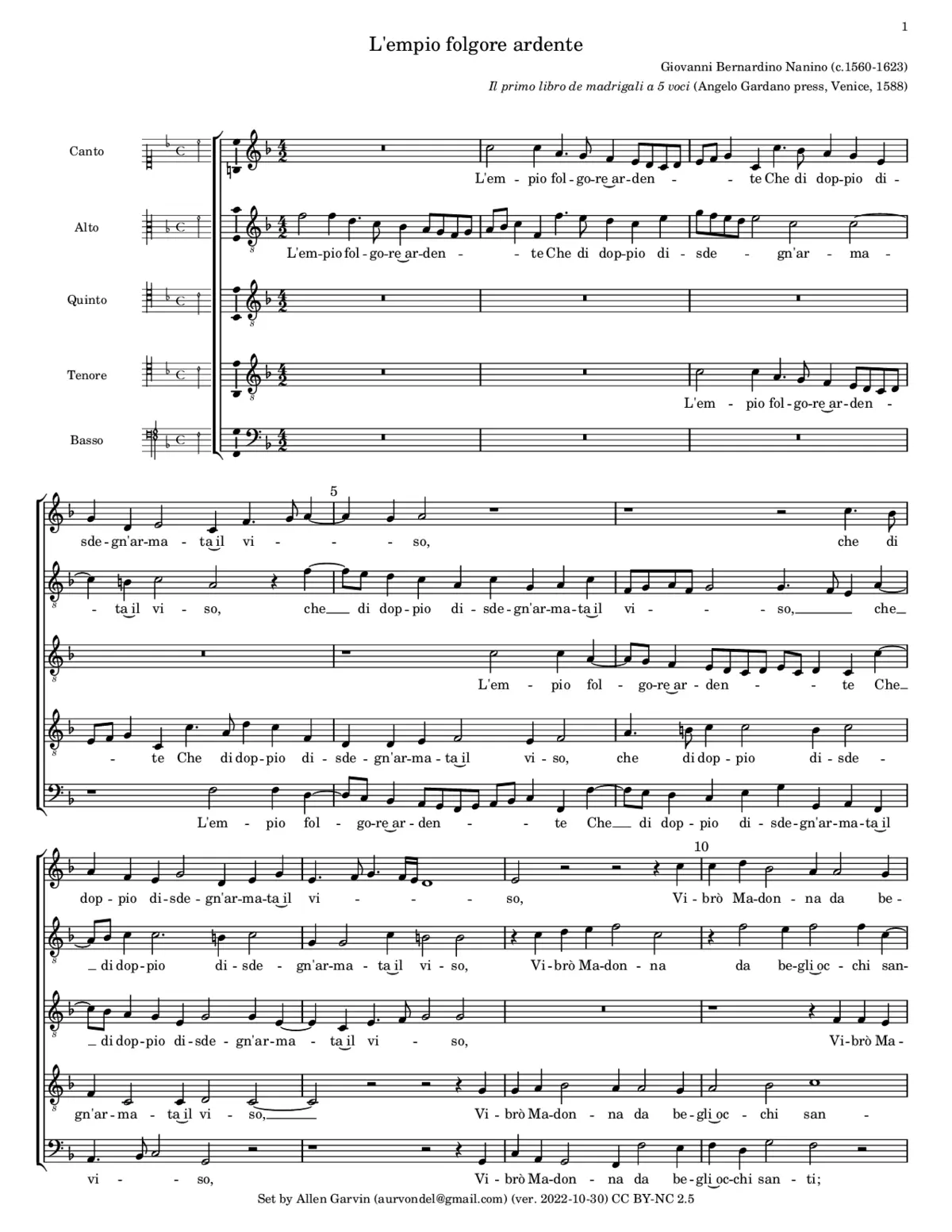 L'empio folgore ardente - Page 1