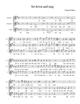 Sit down and sing