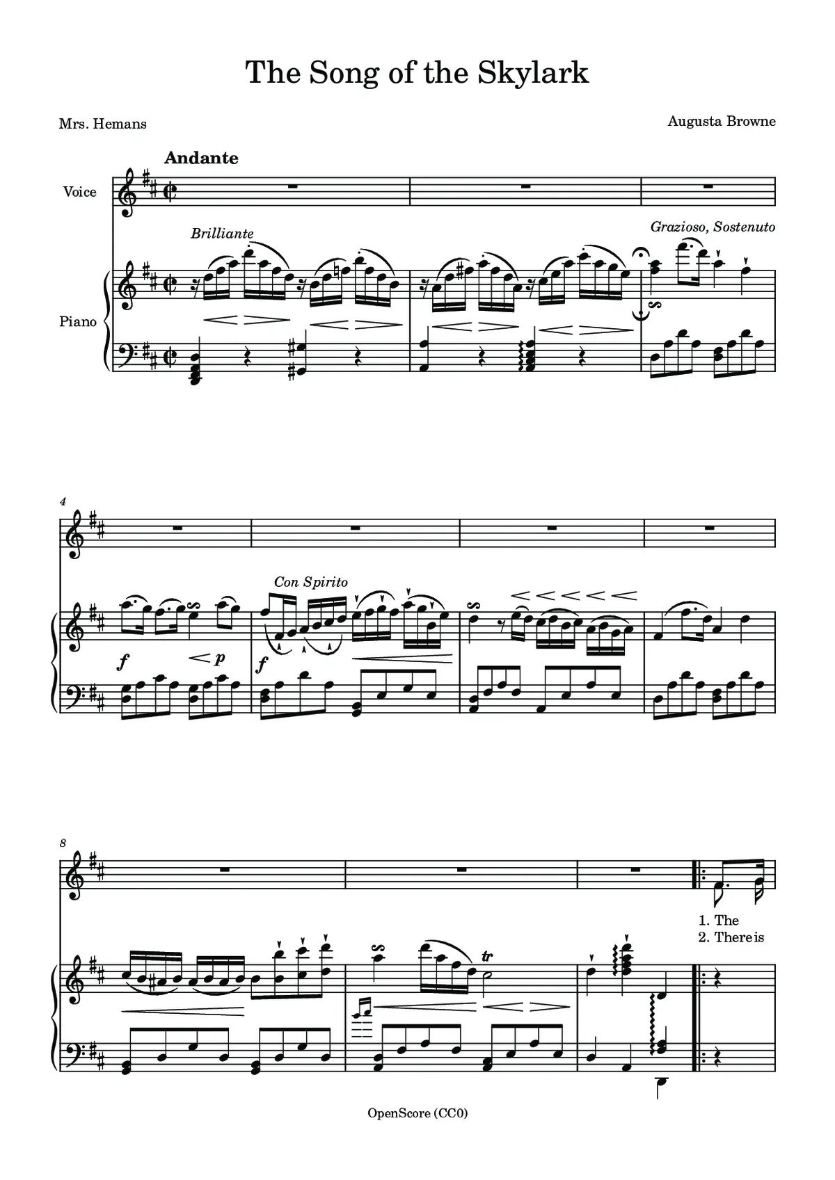 The Song of the Skylark - Page 1