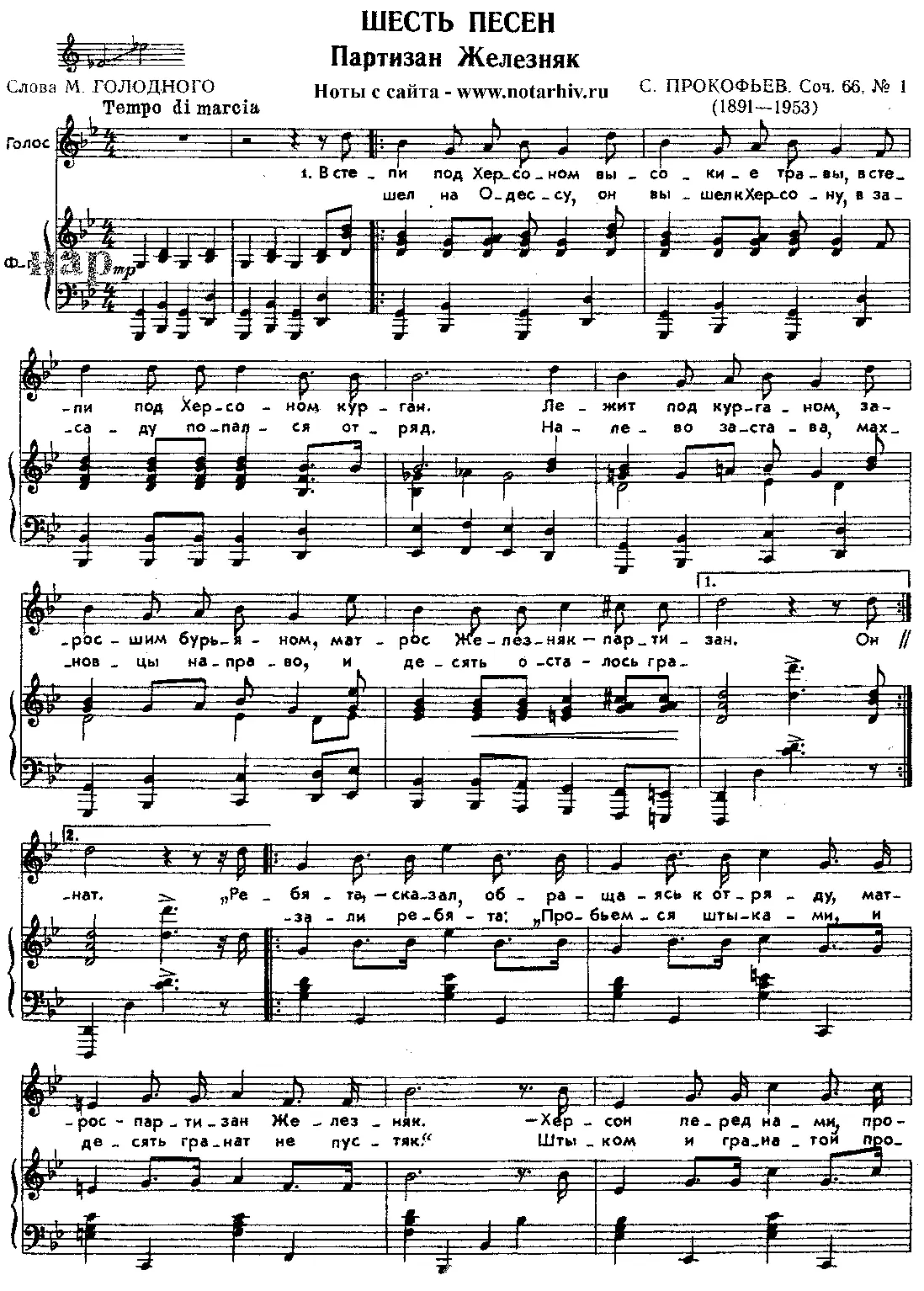 2 Choral Songs - Page 1