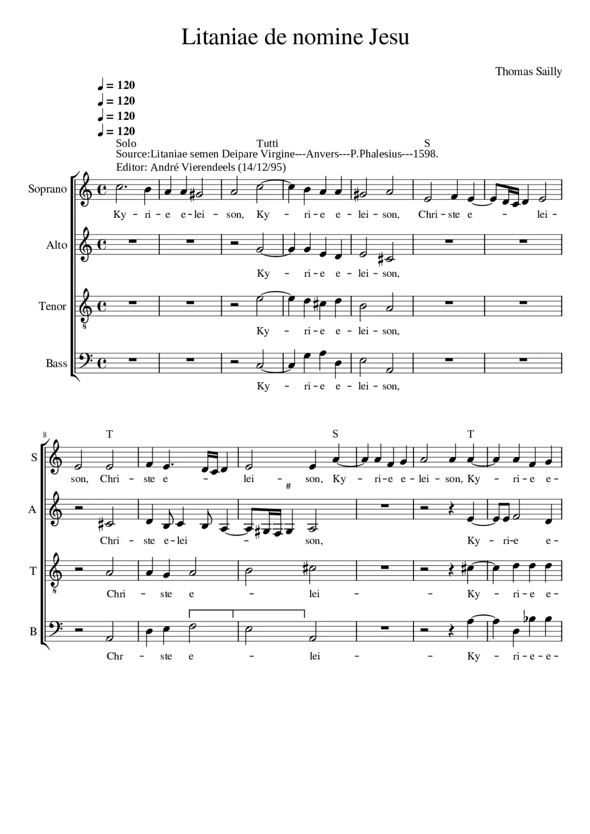 Litaniae de nomine Jesu - Page 1