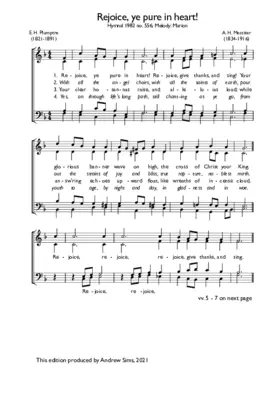 Rejoice, ye pure in heart!