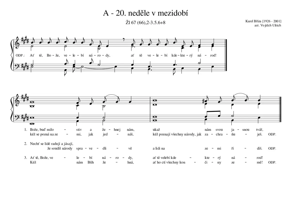 A - 20. neděle v mezidobí - Page 1