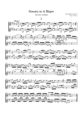 6 Sonatas for 2 Violins Op.3