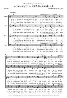 Vergangen ist mir Glück und Heil, Op. 62, No. 7