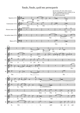 Saule, Saule, quid me persequeris