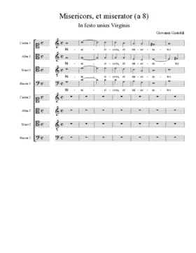 Misericors, et miserator (a 8)