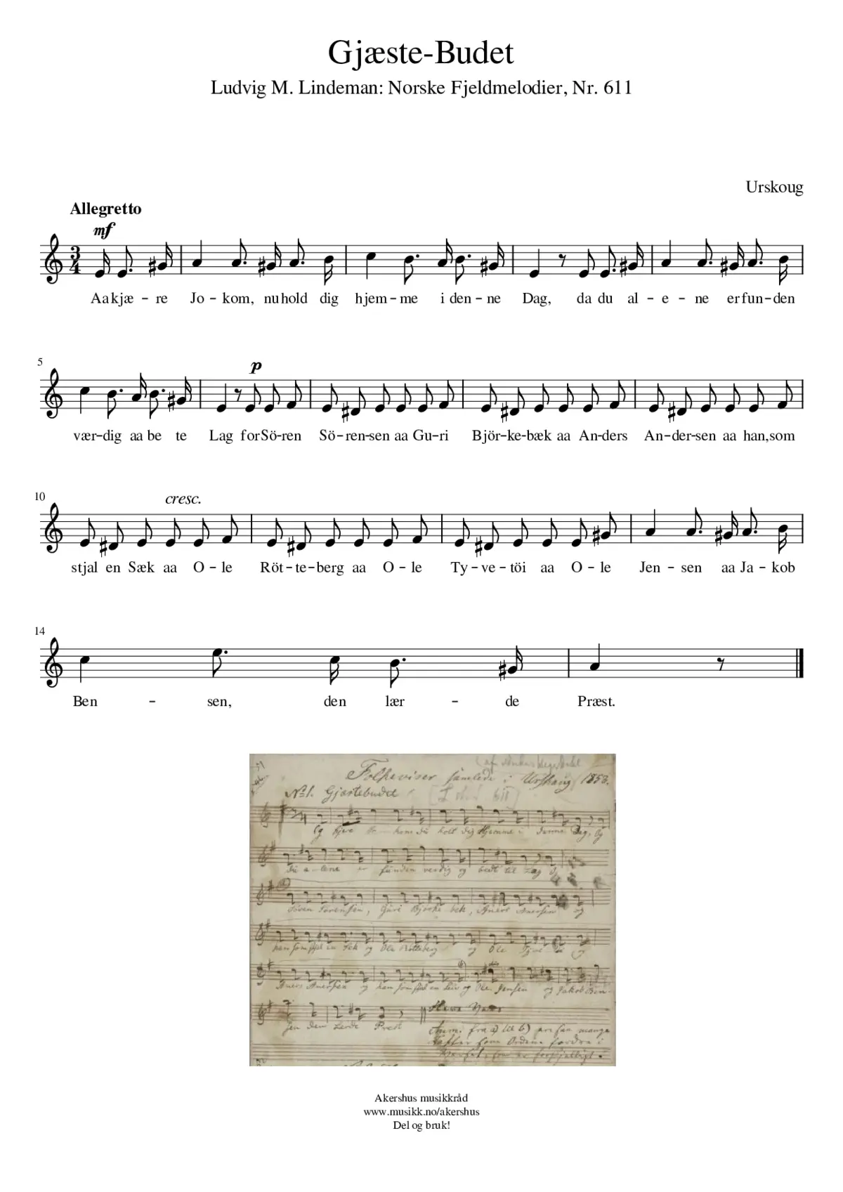 Gjæste-Budet - Page 1