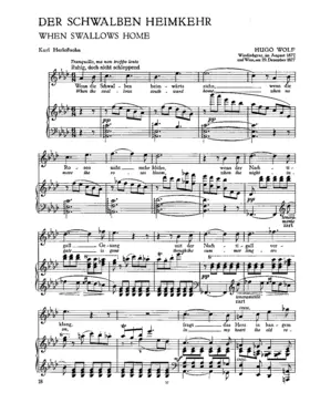 Der Schwalben Heimkehr