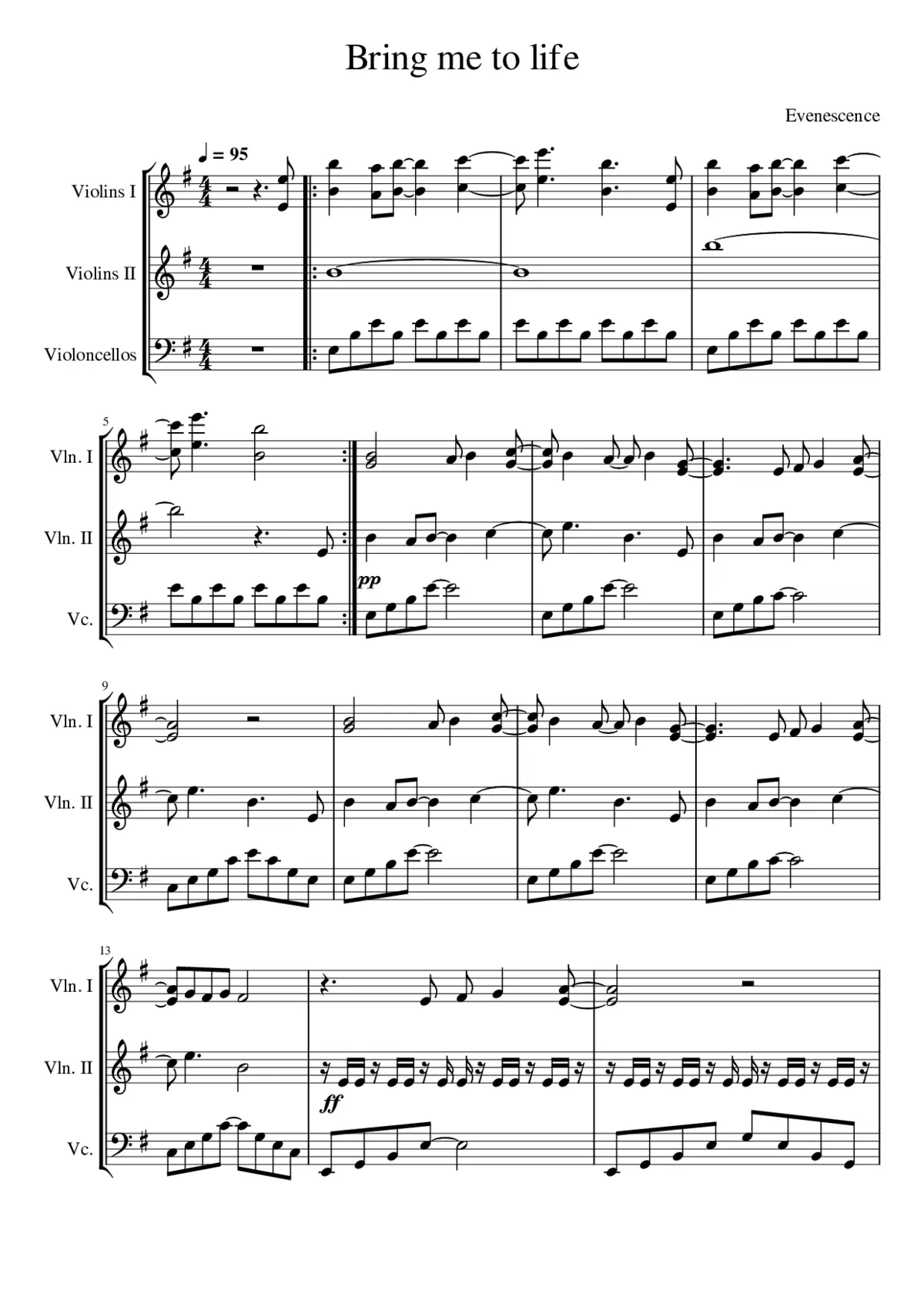 bring me to life - Page 1