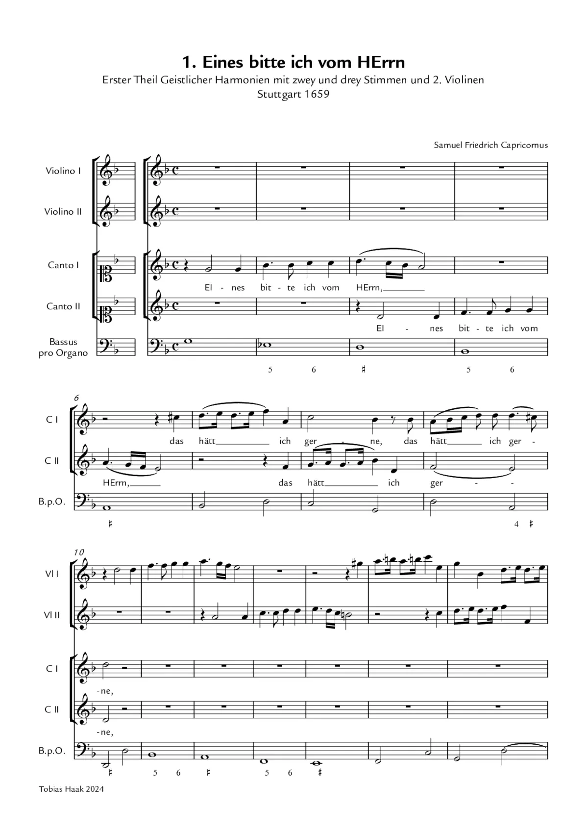 Eines bitte ich vom Herrn - Page 1